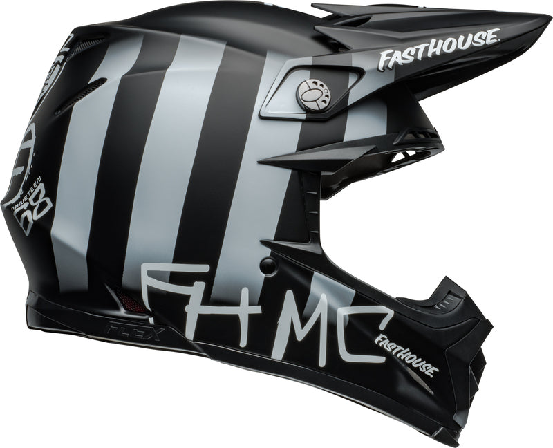 Casque BELL Moto-9S Flex - Fasthouse MC Core Matte Black/Yellow