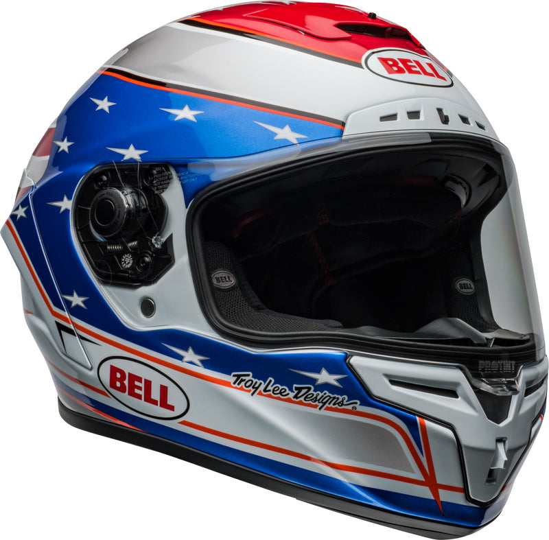 Casque BELL Race Star DLX Flex - Beaubier 24 Gloss White/Blue