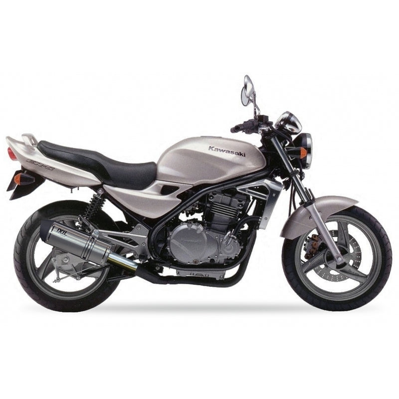 Silencieux IXIL Hexoval Xtrem inox / alu noir - Kawasaki ER-5 - OK7031VSE